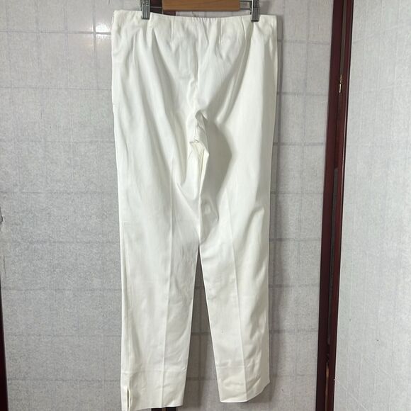 EMILIO PUCCI‎ FIRENZE WHITE SIDE ZIP TROUSER PANTS SIZE US 10 - Picture 3 of 10